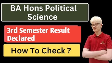 SOL BA hons Political Science 3rd Semester Result Declare Dec 2022