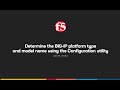 Determine the BIG-IP platform type and model name using the Configuration utility