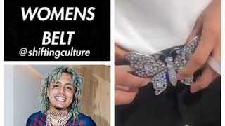 Lil Pump Rocking a Woments Belt