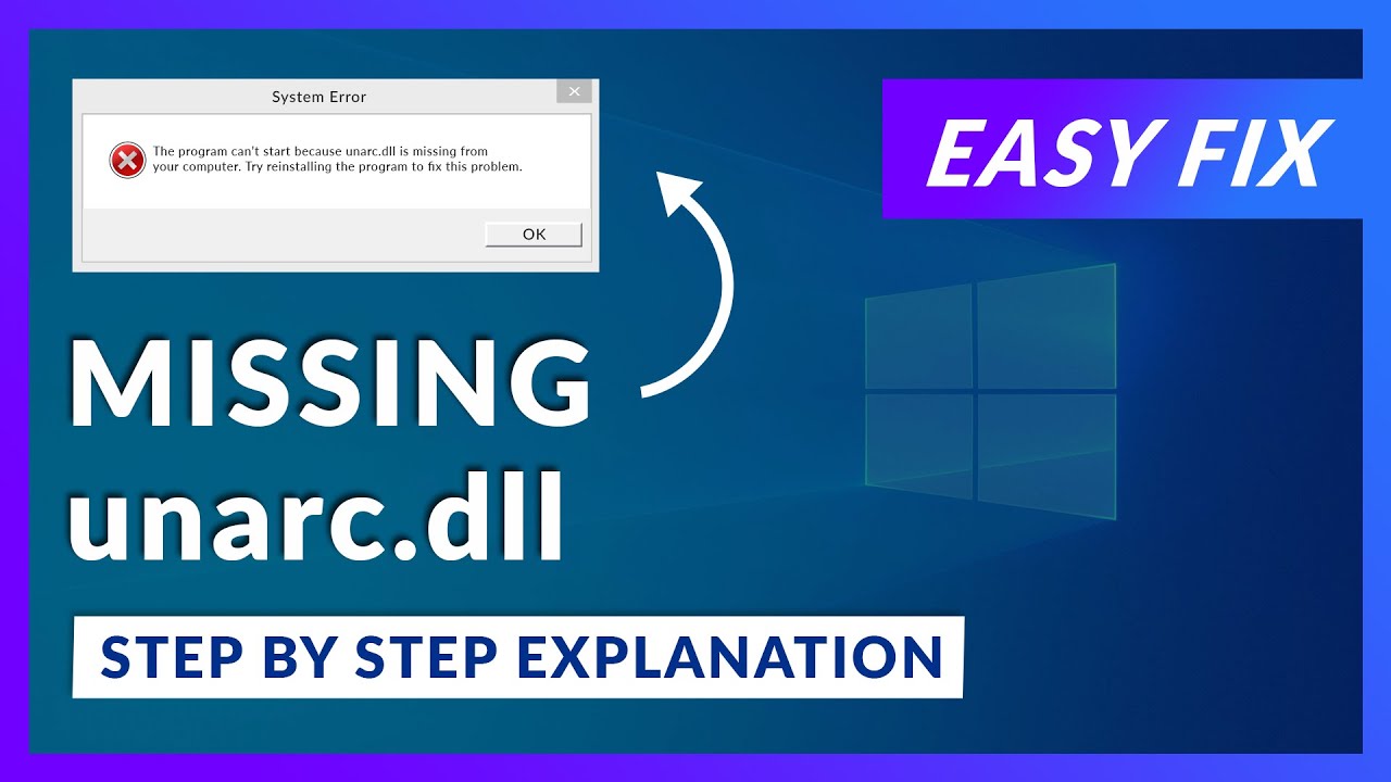 Update unarc.dll Missing Error | How to Fix | 2 Fixes | 2021