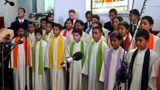 Niños Cantores de Villa de Cura en la misa en Honor a Santa Inés-Cumaná 2009