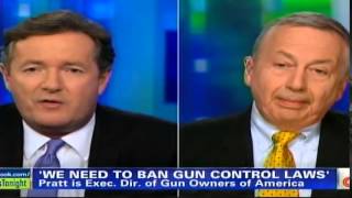 Piers Morgan resorts to name calling after losing Gun Control debate !!!