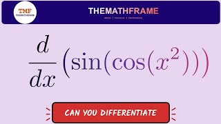 Differentiate Ysincosx2 Chain Rule Masterclass