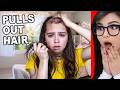 Girl PULLS Out All Her Hair!