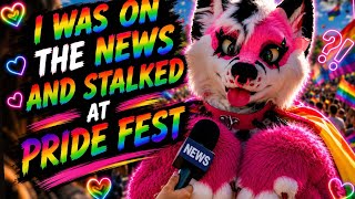 I WAS ON THE NEWS Fursuiting at Denver Pride