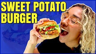 Vegan Sweet Potato Burger Recipe / Vegan Cooking