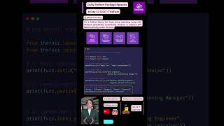 Fuzzy String Matching in Python #python #learnpython #pythonshorts #datascience #codingtips