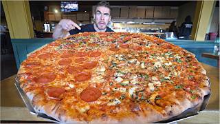 NOBODY HAS FINISHED HALF OF THIS UNDEFEATED 32-INCH NEW YORK PIZZA CHALLENGE | Joel Hansen