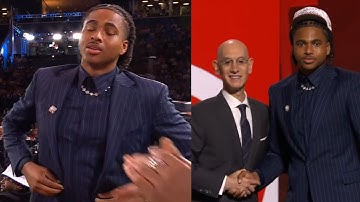 "F**k" Collin Murray-Boyles reaction to being drafted by Toronto Raptors 😂