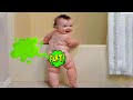 Try not to laugh with babies fart moments  funny babys