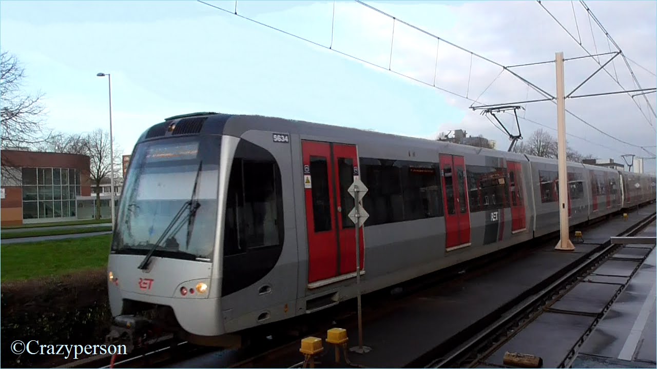 RET sneltram 2x R-NET metro SG3, Schenkel Rotterdam (1 combi)
