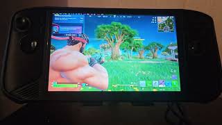 MSI Claw 8 ai+ Fortnite High Preset 1200p Xess Balances looks Better lock 60 fps