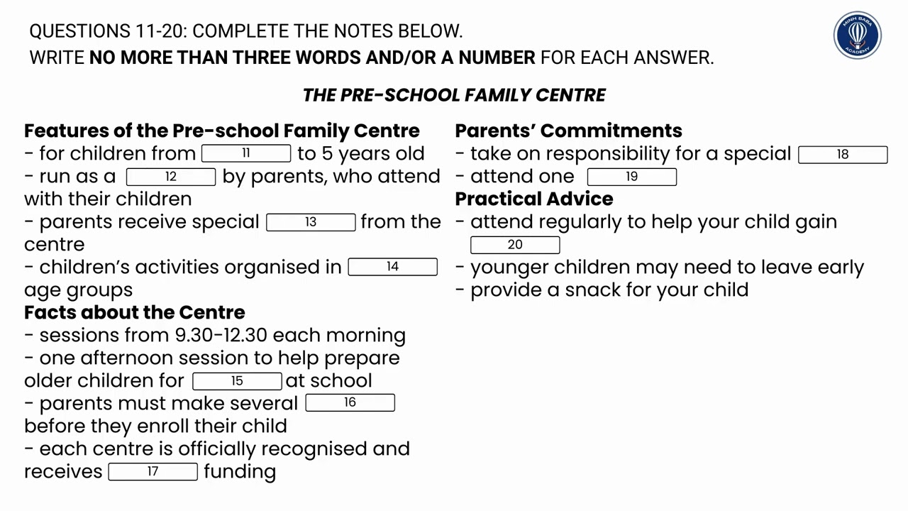 TEST 1 IELTS Listening NO.2