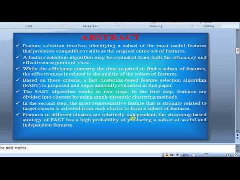 IEE 2013 JAVA FULL DOCUMENT A Fast Clustering Based Feature Subset Selection Algorithm for High Dime