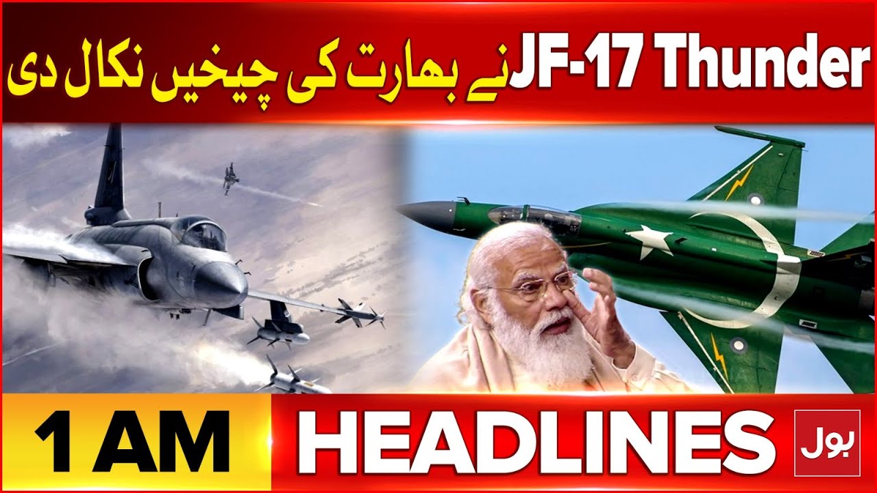 India Pakistan Ceasefire | BOL News Headline At 1 AM | Pakistan Historic Victory | JF 17 Thunder