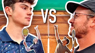 Player vs Coach Serve Battle #tennis