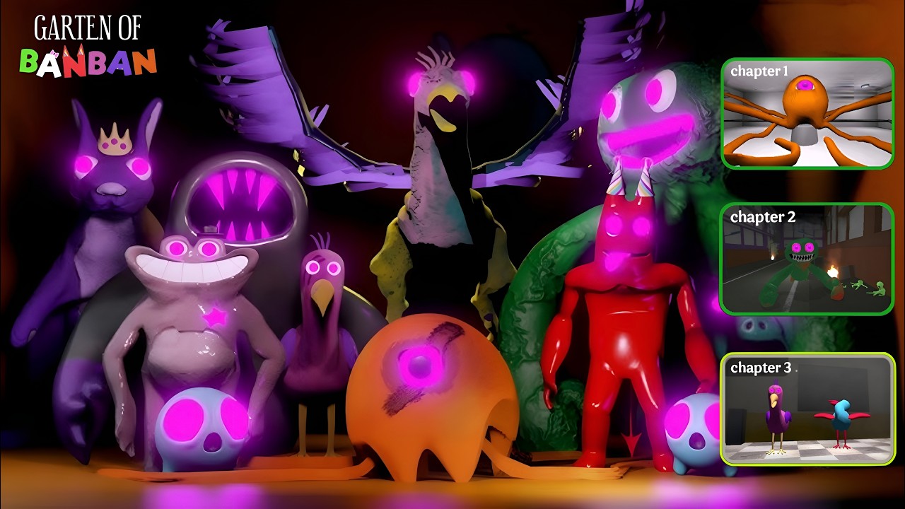 School Monster Escape, Pink Monster, Monster Garden Friends - Gameplay Walkthrough (Android, iOS)