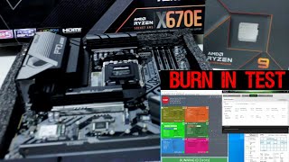 Amd Ryzen 9 7950x Passmark BurnIn test - ASRock X670E Pro RS - Amd Ryzen 9 7950x pc Burn In test