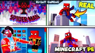 SPIDER-MAN : ACROSS THE SPIDER-VERSE MOD FOR MINECRAFT PE ( 1.19+ ) | SPIDERMAN MOD MCPE | 2023! screenshot 4