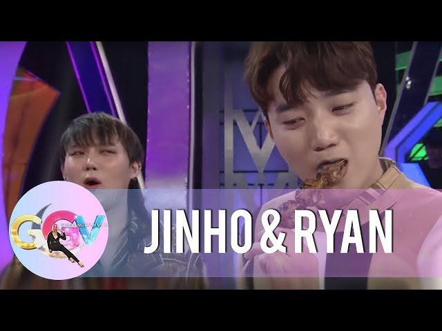 JinHo and Ryan accept Vice Ganda's street food challenge | GGV