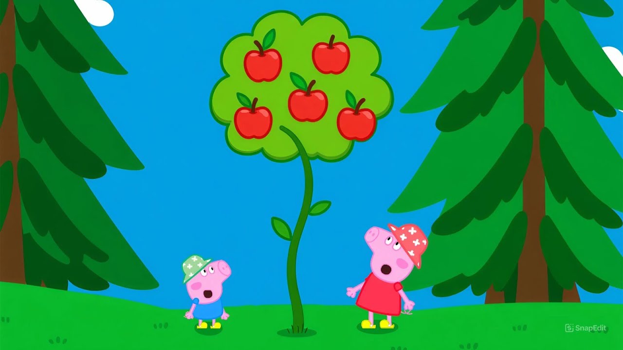 Strange Apple Tree Adventure! 🌳🍎 Peppa & George’s Outdoor Surprise | Funny Peppa Pig Animation