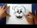 Como desenhar o Golden Freddy - Five Nights at Freddy´s