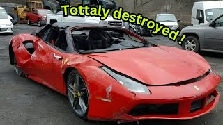 Destroyed Ferrari F8 Spider Fully Restored | Rusty to Shiny Supercar Transformation #carrestoration
