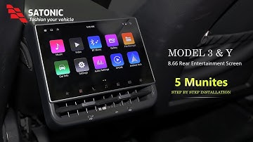 📺 Step-by-Step Guide: Installing the Satonic 8.66" Rear Entertainment Screen for Tesla Model 3 & Y 🚗