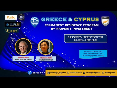 GREECE-CYPRUS, PERMANENT RESIDENCY PROGRAMS With PAFILIA Property Developer, 11 June 2022