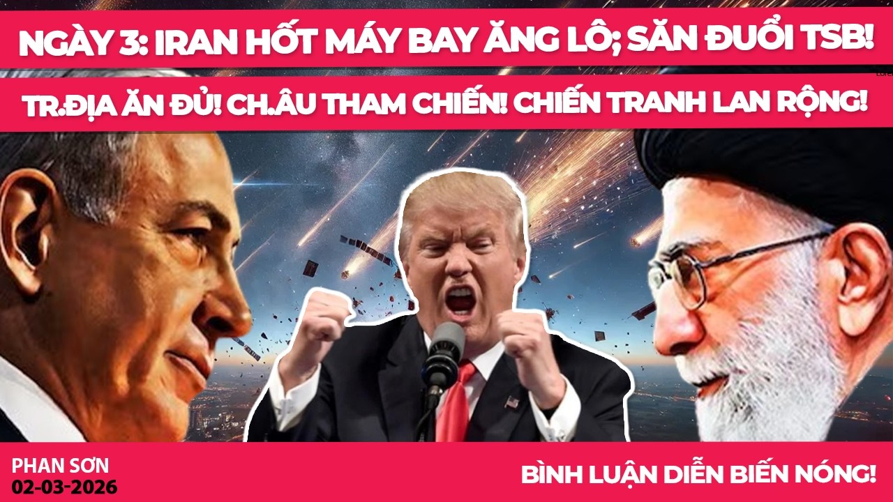 NÓNG: Iran hốt máy bay Ăng Lô; săn đuổi TSB! Tr.Địa ăn đủ! Ch.Âu tham chiến! Chiến tranh lan rộng!