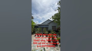T.2195 nợ quá bán gấp ngôi nhà vườn ao cá miền Tây 1000 m2 có 300 m2 thổ cư đường xe ô tô châu thành