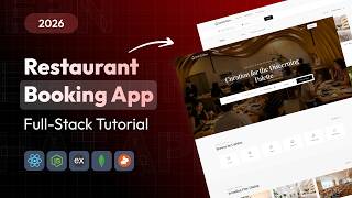 Build & Deploy Full Stack Multi Restaurant Booking Platform | MERN Stack Project Tutorial