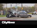 Toronto police cruiser involved in Rexdale crash, three people injured
