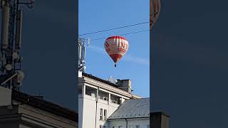 balón nad hotelom Magura v Prievidzi