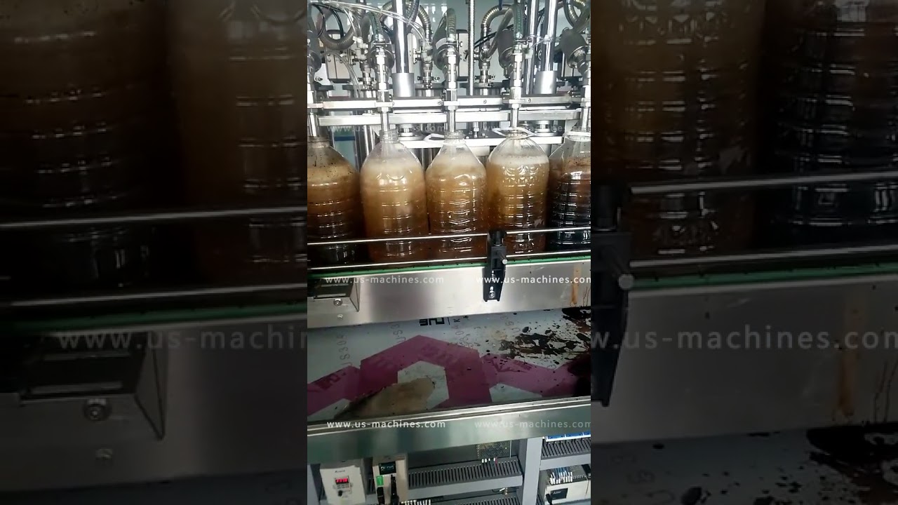 Automatic oil bucket drum big botlle filling machine coking oil filler line