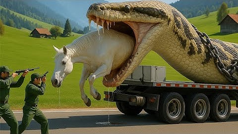 Brave Rescue Saves Horse from Giant Python Attack 🐍🐴 | Snake Rescue Channel
