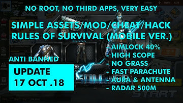 SAFE! SIMPLE MOD/ASSETS ROS /CHEAT UPDATE 17 OCTOBER 2018