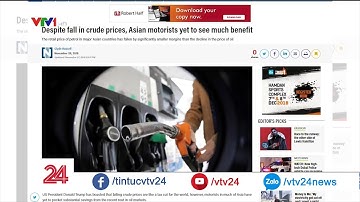 Vì sao dầu giảm mạnh, xăng giảm nhỏ giọt | VTV24