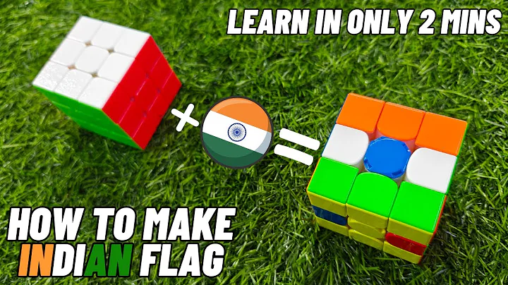 How to make Indian Flag on Rubik's Cube | BLegend