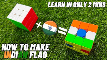 How to make Indian Flag on Rubik