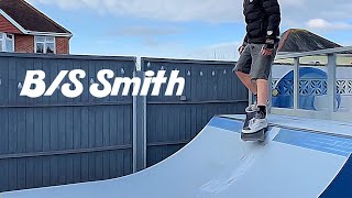 Learn To Backside Smith Stall On A Mini Ramp On A Skateboard