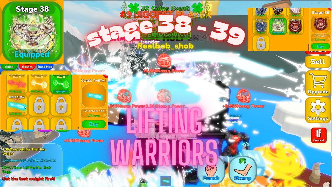 I got stage 38 and 39 In Lifting warriors