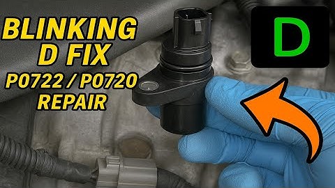 HOW TO REPLACE TRANSMISSION OUTPUT SPEED SENSOR | FIX BLINKING D LIGHT | P0722 P0720 | Step-by-step 