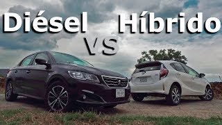 Toyota Prius C vs Peugeot 301 HDI  Diésel contra Hibrido