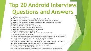 Android Developer Interview Questions and Answers 2023 #interviewquestionsandanswers #androidstudio