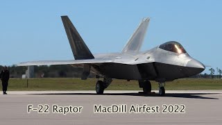 MacDill AFB AirFest/Airshow 2022- F22 Raptor practice #f22raptor #airshow  #militaryaircraft