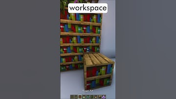 Minecraft workspace design | #shorts