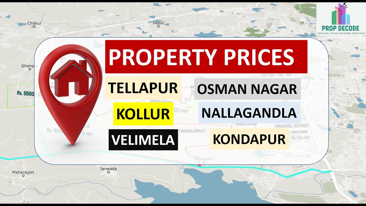 Property Prices Tellapur I Osman Nagar I Kollur I Tellapur I Velimela