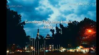 Download Lagu Genoskun- Nitip angin kangen (lyric) MP3