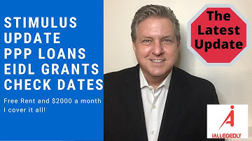 Stimulus Update! I cover it all. PPP Loans, EIDL Grants, your Stimulus Checks and Free Rent